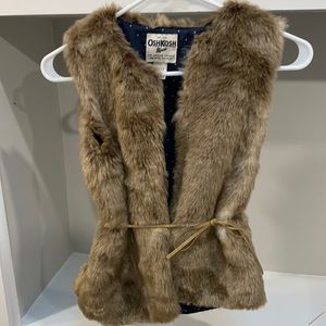 Osh Kosh B’Gosh girls fur vest
